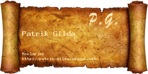 Patrik Gilda névjegykártya
